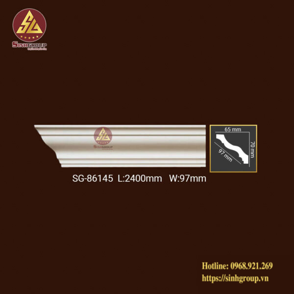 Phào Trần Trang Trí Trơn Pu SG 86145