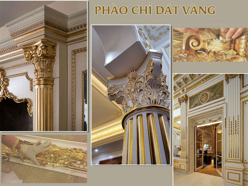 Phào Chỉ Hoa Văn Trang Trí: Giải Pháp Hoàn Hảo Cho Không Gian Sống Hiện Đại 11 Phào Chỉ Dát Vàng Sang Trọng
