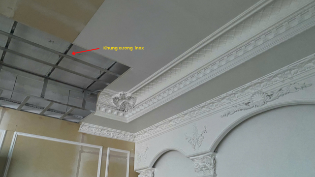 Giới Thiệu Khung Xương Inox Trong Thi Công Tấm Nhựa Ốp Trần