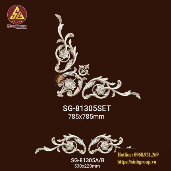 Hoa Văn Trang Trí Pu SG 81305 SET