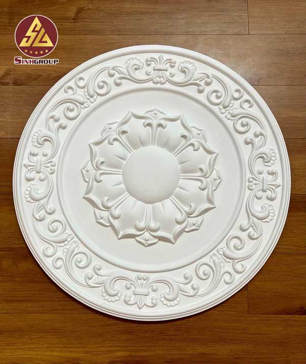Mâm Trần Trang Trí PU SG-82014 Trắng