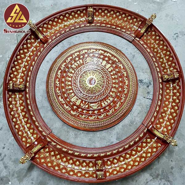 mâm trần và vành mâm vân gỗ