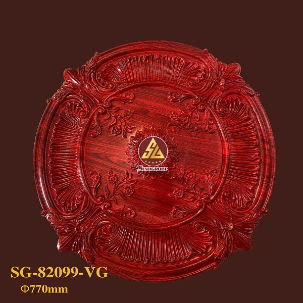 mâm trần vân gỗ nhựa PU SG-82009