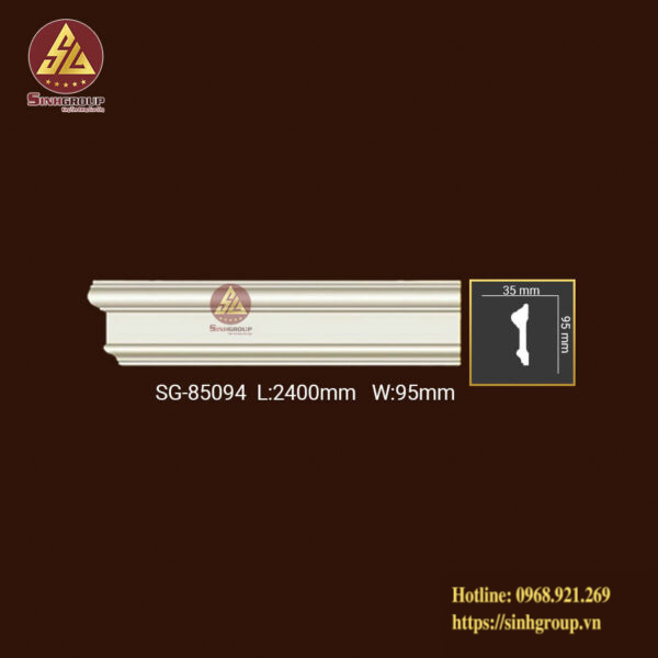 Chi Nẹp Trang Trí Trơn Pu SG 85094