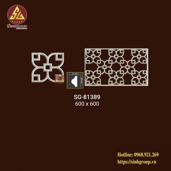 Hoa Văn Trang Trí Pu SG 81389