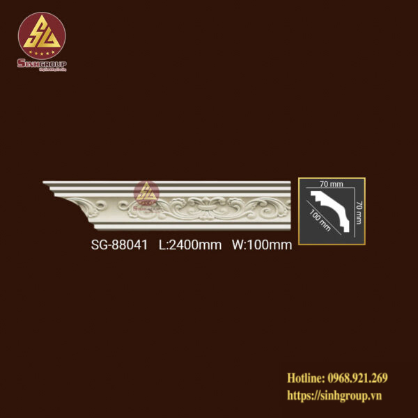 Phào Trần Trang Trí Hoa Văn Pu SG 88041