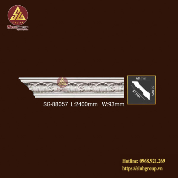 Phào Trần Trang Trí Hoa Văn Pu SG 88057