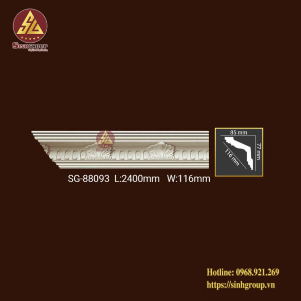 Phào Trần Trang Trí Hoa Văn Pu SG 88093