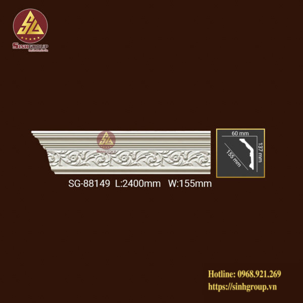 Phào Trần Trang Trí Hoa Văn Pu SG 88149