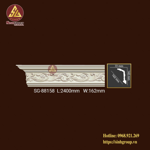 Phào Trần Trang Trí Hoa Văn Pu SG 88158