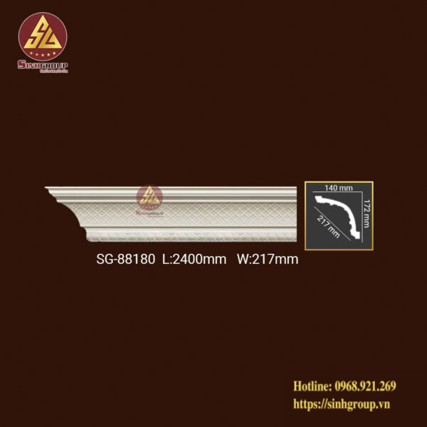 Phào Trần Trang Trí Hoa Văn Pu SG 88180