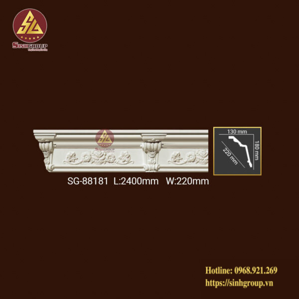 Phào Trần Trang Trí Hoa Văn Pu SG 88181
