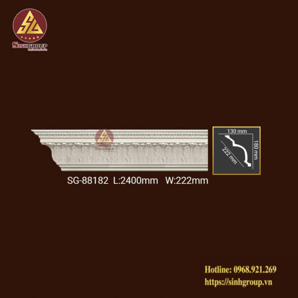 Phào Trần Trang Trí Hoa Văn Pu SG 88182
