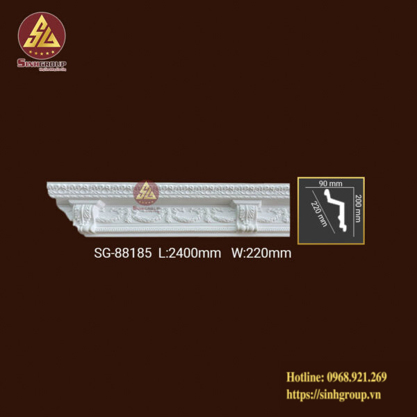 Phào Trần Trang Trí Hoa Văn Pu SG 88185