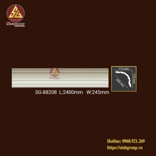 Phào Trần Trang Trí Hoa Văn Pu SG 88208