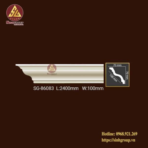 Phào Trần Trang Trí Trơn Pu SG 86083
