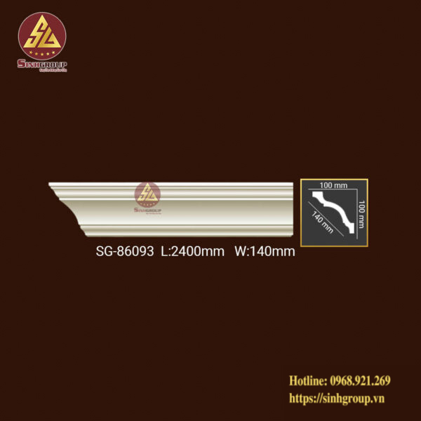 Phào Trần Trang Trí Trơn Pu SG 86093