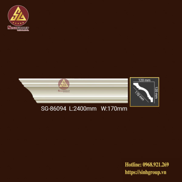 Phào Trần Trang Trí Trơn Pu SG 86094