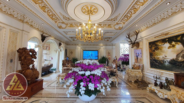 biệt thự dát vàng đại gia hải dương