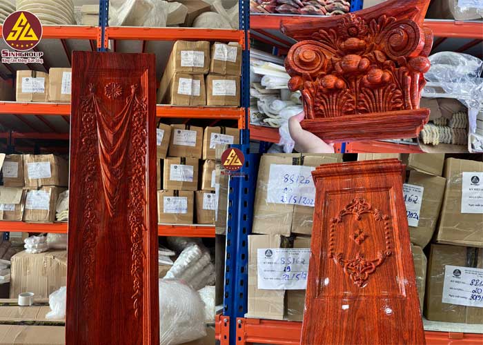bộ ốp cột pu vân gỗ