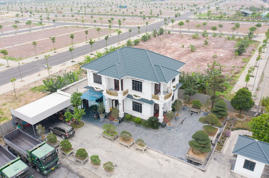 công trình biệt thự chị Tâm ở hải dương - Ảnh 1