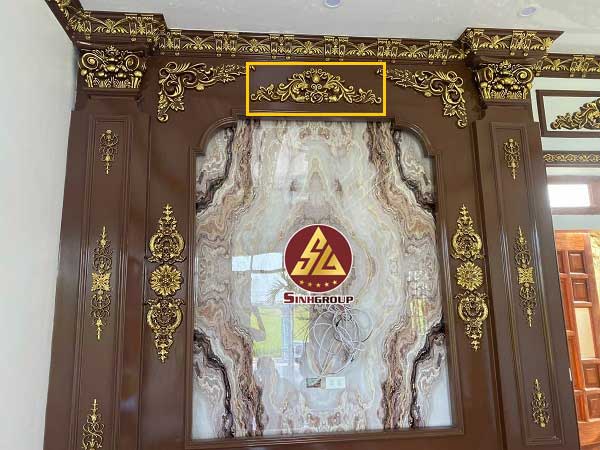 hoa trang trí vách dầm Pu SG-81041