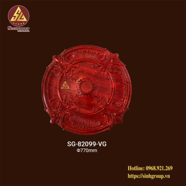 Mâm Trần Trang Trí PU SG-82099 Vân Gỗ