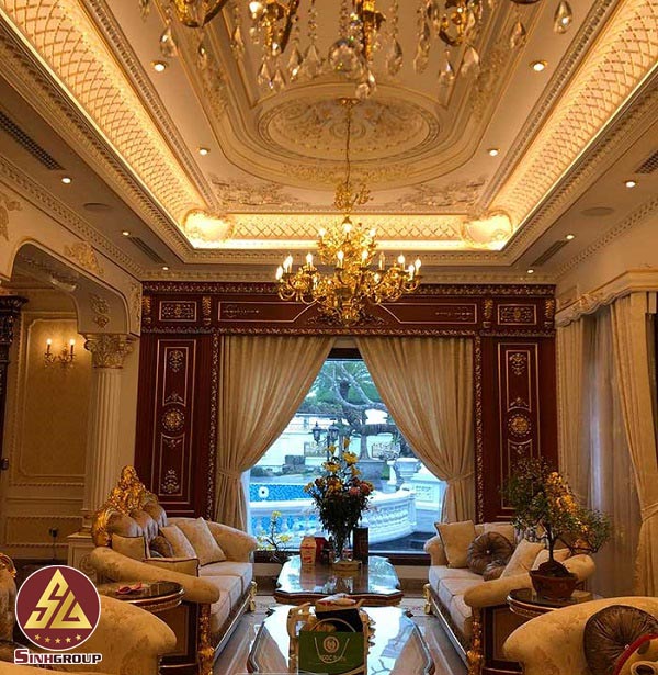 phào chỉ cửa chính nhựa pu