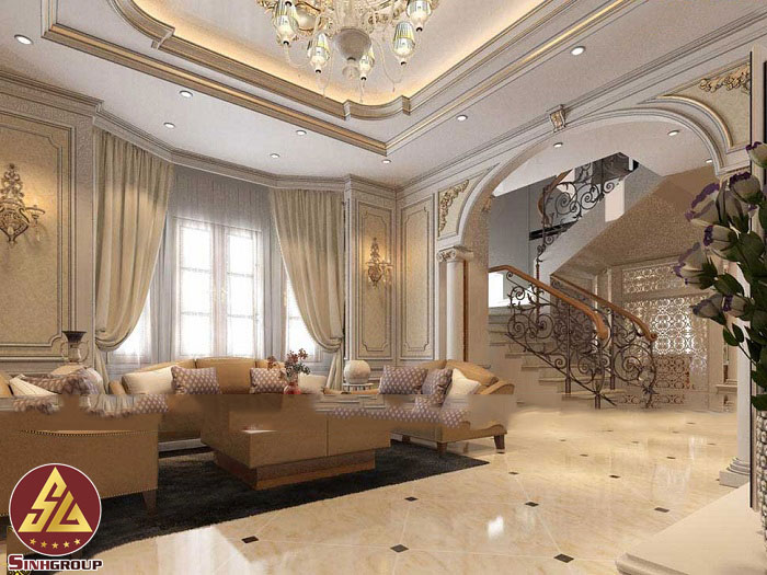 Mẫu phòng ăn, nhà bếp đẹp sử dụng phào chỉ pu - Ảnh 21
