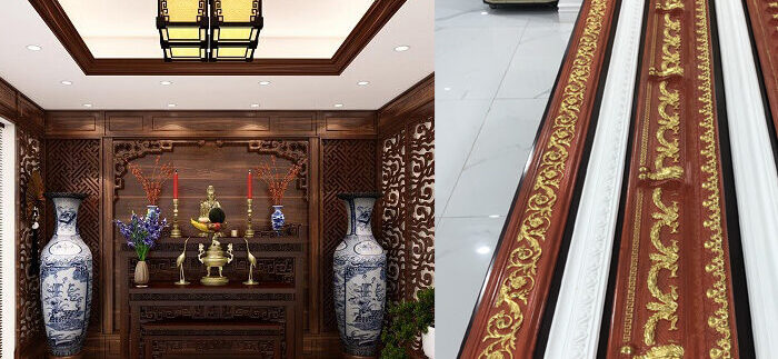 phào chỉ phòng thờ là gì