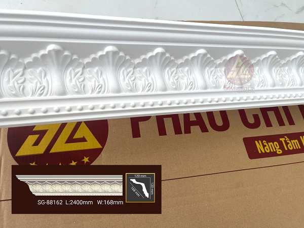 phào cổ trần pu trang hoa văn SG-88162