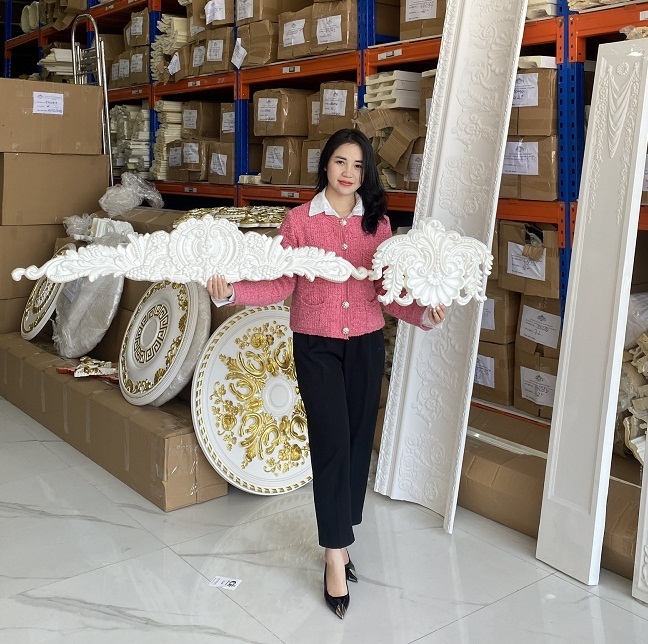 phù điêu trang trí phòng khách biệt thự