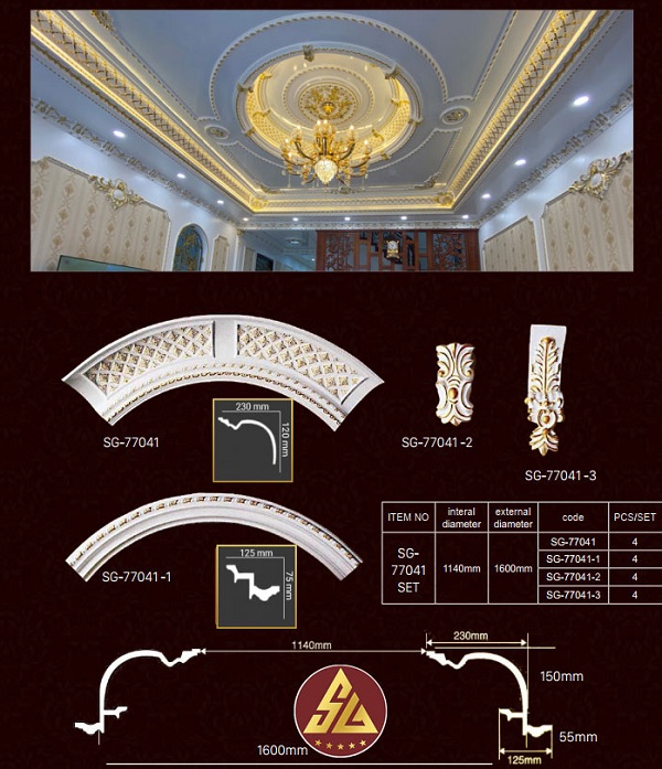 bộ vành trang trí trần