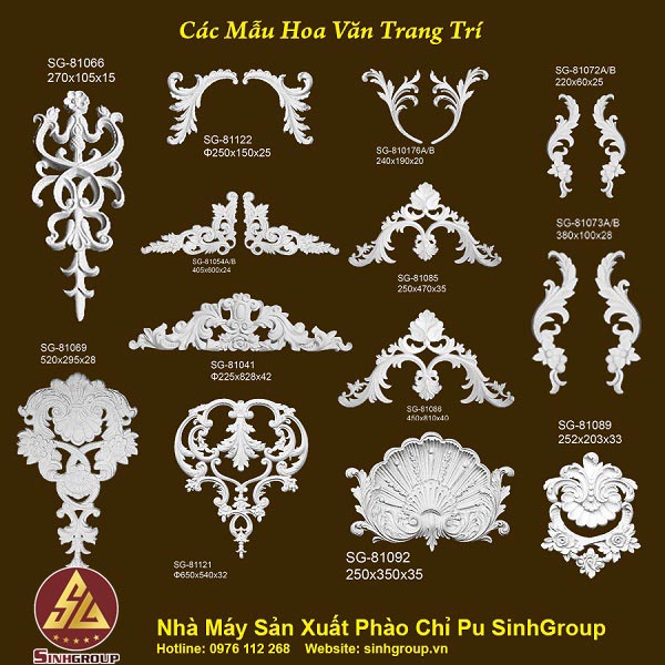 cung cấp hoa văn trang trí tại tp hcm
