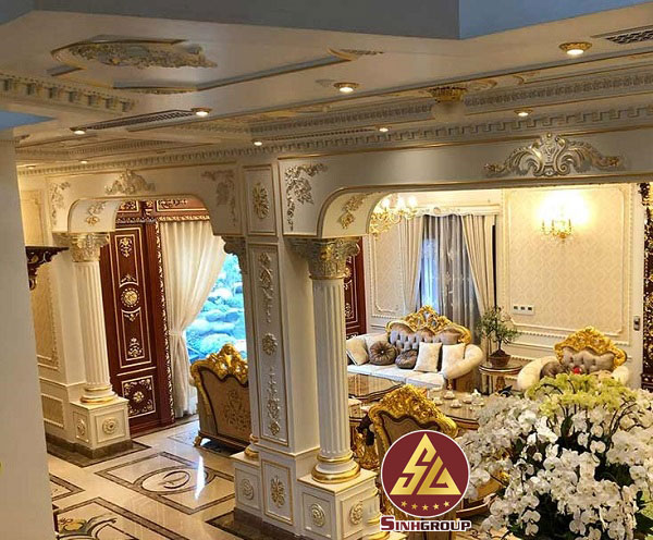 hoa văn trang trí cột nhà