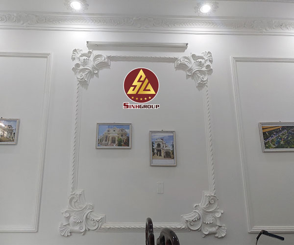 hoa văn trang trí tường bằng thạch cao