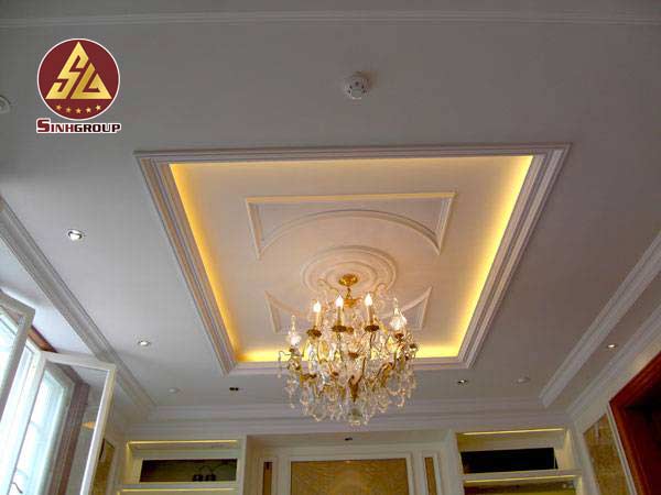 phào chỉ thạch cao nhà phố