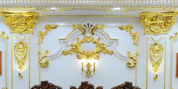 ưu điểm của phào chỉ pu dát vàng