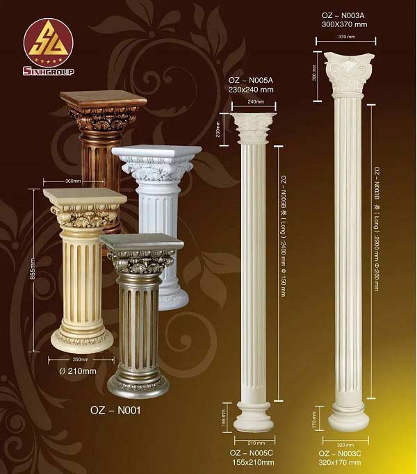 đầu cột trang trí nhựa pu