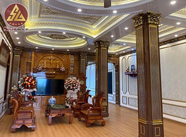 thi công đầu cột trang trí