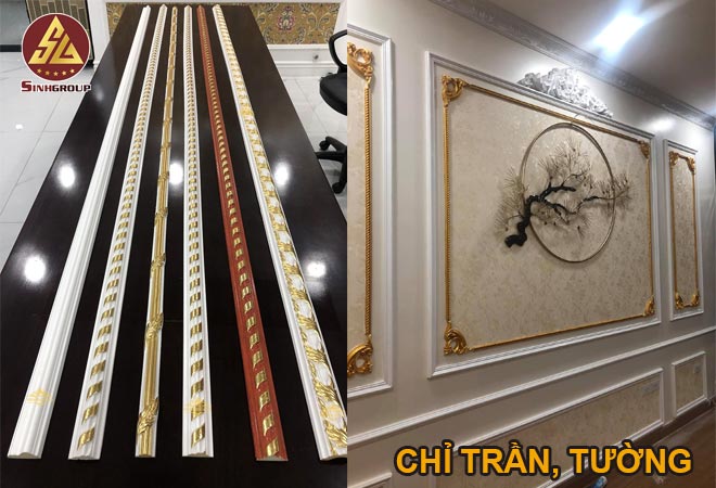 chỉ trần, tường nhựa pu tân cổ điển