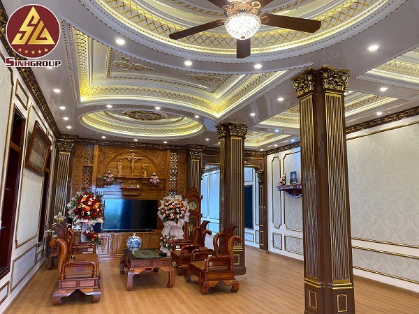 mẫu cột trang trí phòng khách đẹp