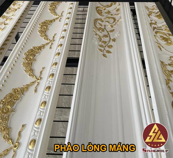 phào lòng máng pu