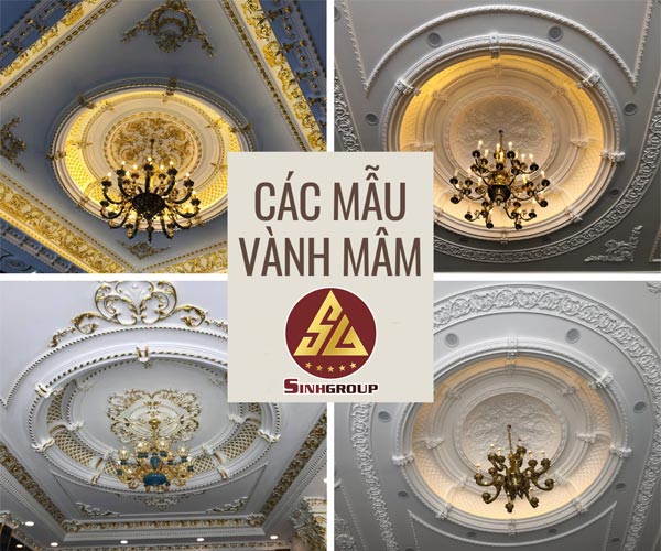 vành mâm trần tân cổ điển