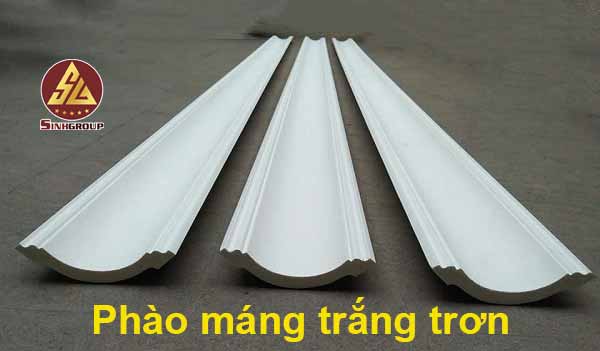 phào máng pu trắng trơn