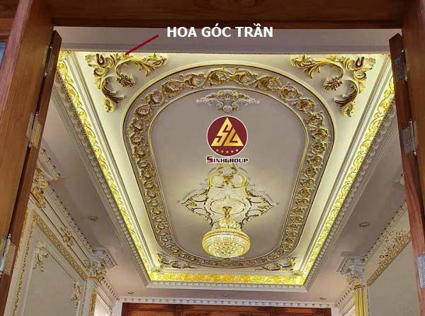 ứng dụng hoa trang trí góc sg-81085-tdv