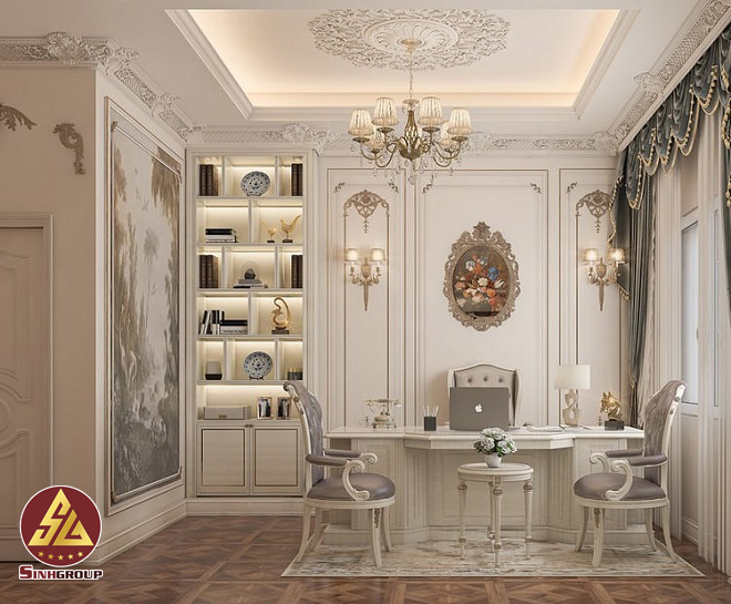 Phòng làm việc đẹp - Mẫu 19