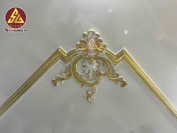 Hoa góc SG-85026L sử dụng để trang trí góc trần
