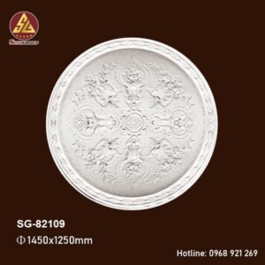 Mâm Vòm Trang Trí Trần PU SG-82109 Cao Cấp