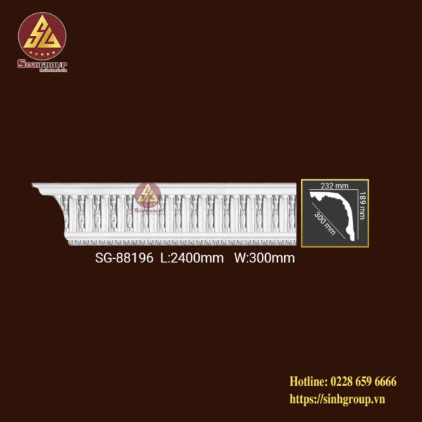 Phào cổ trần Trang trí PU SG-88196